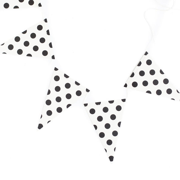 Black & White Mini Banner-Dots