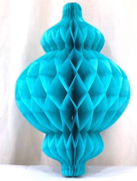 Turquoise Honeycomb Lantern (Medium)