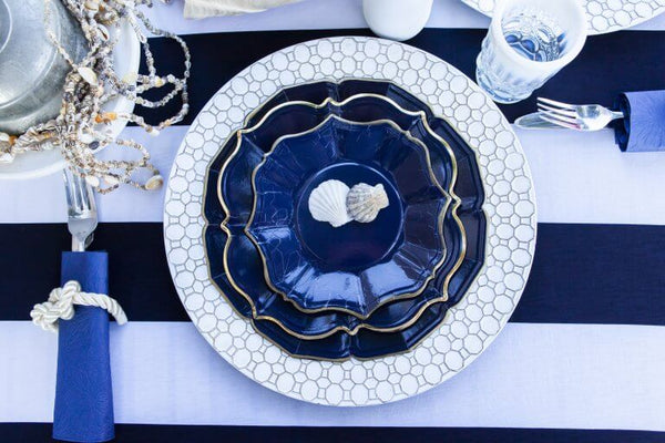 Navy Blue Lunch Plates