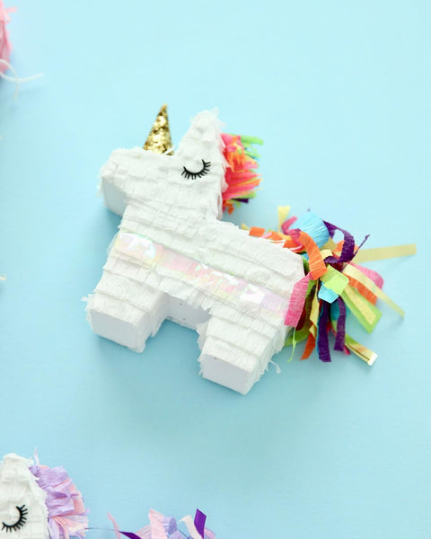Mini Colored Unicorn Pinata