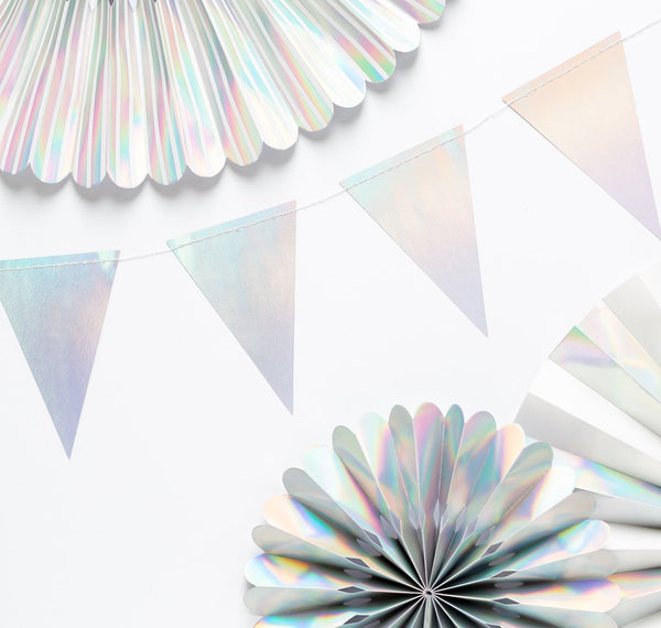 Basic Holographic Pennant Banner