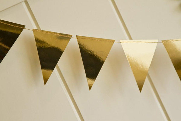 Gold Foil Mini Pennant Banner